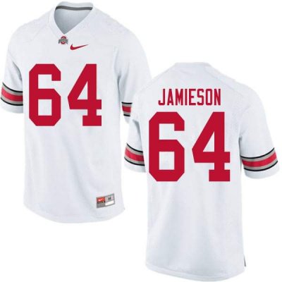 NCAA Ohio State Buckeyes Men's #64 Jack Jamieson White Nike Football College Jersey ZQQ1745VK